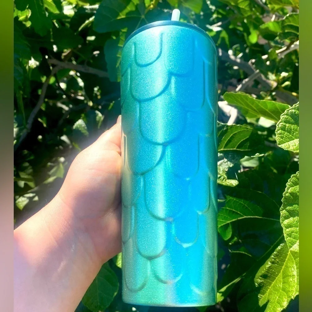 NWT STARBUCKS STAINLESS STEEL MERMAID SCALES TUMBLER